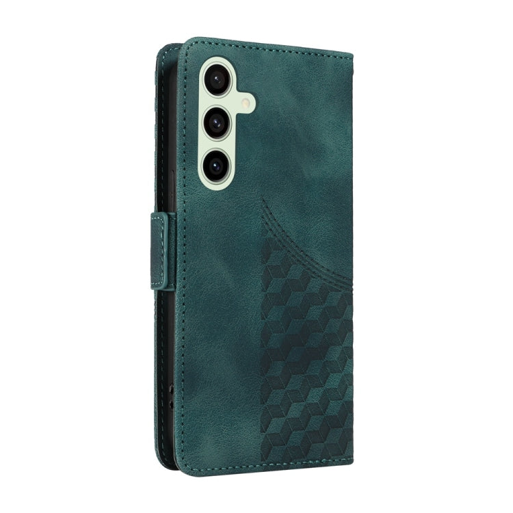 Embossed Rhombus Starry Leather Phone Case