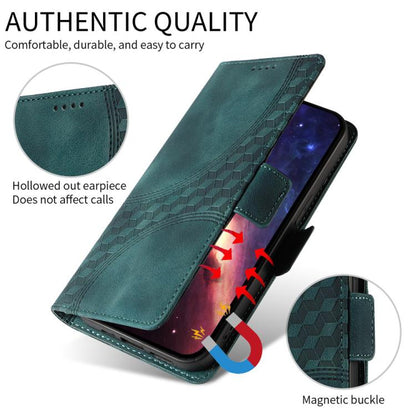 Embossed Rhombus Starry Leather Phone Case