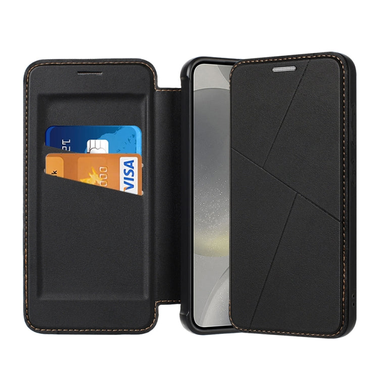 Magnetic Armor Series RFID Card Slots Leather Phone Case