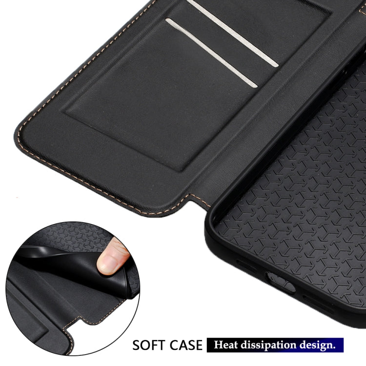 Magnetic Armor Series RFID Card Slots Leather Phone Case