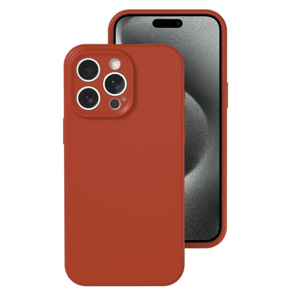 Precise Hole Liquid Silicone Jelly Color Full Coverage Phone Case, For iPhone 15 Pro Max