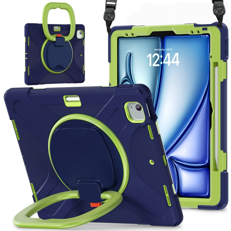 Silicone Hybrid PC Tablet Case with Holder & Shoulder Strap