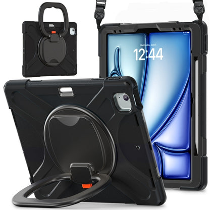 Silicone Hybrid PC Tablet Case with Holder & Shoulder Strap