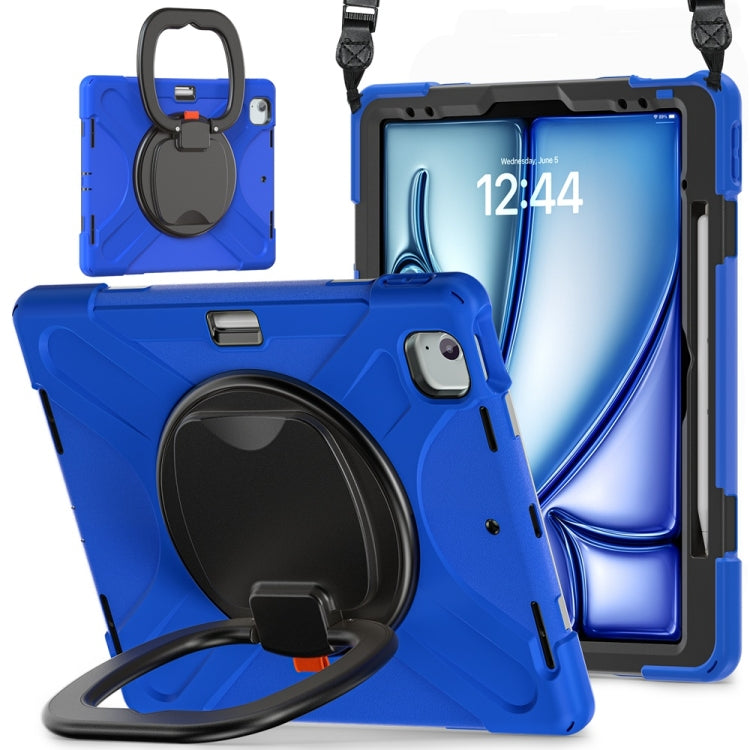 Silicone Hybrid PC Tablet Case with Holder & Shoulder Strap