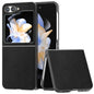 PU Leather Black Frame Full Coverage Phone Case, For Samsung Galaxy Z Flip6 / Flip7 FE, For Samsung Galaxy Z Fold6