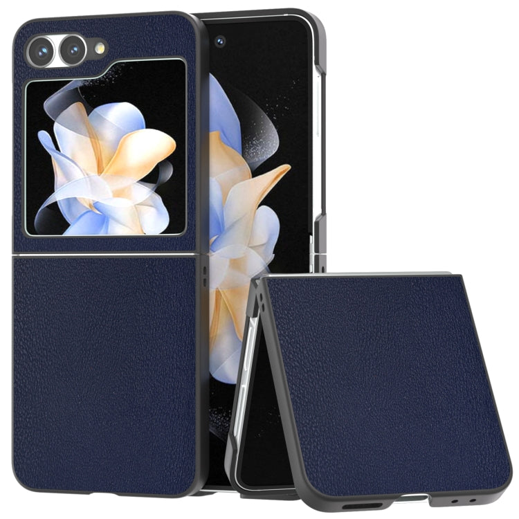 PU Leather Black Frame Full Coverage Phone Case, For Samsung Galaxy Z Flip6 / Flip7 FE, For Samsung Galaxy Z Fold6