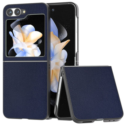 PU Leather Black Frame Full Coverage Phone Case, For Samsung Galaxy Z Flip6 / Flip7 FE, For Samsung Galaxy Z Fold6