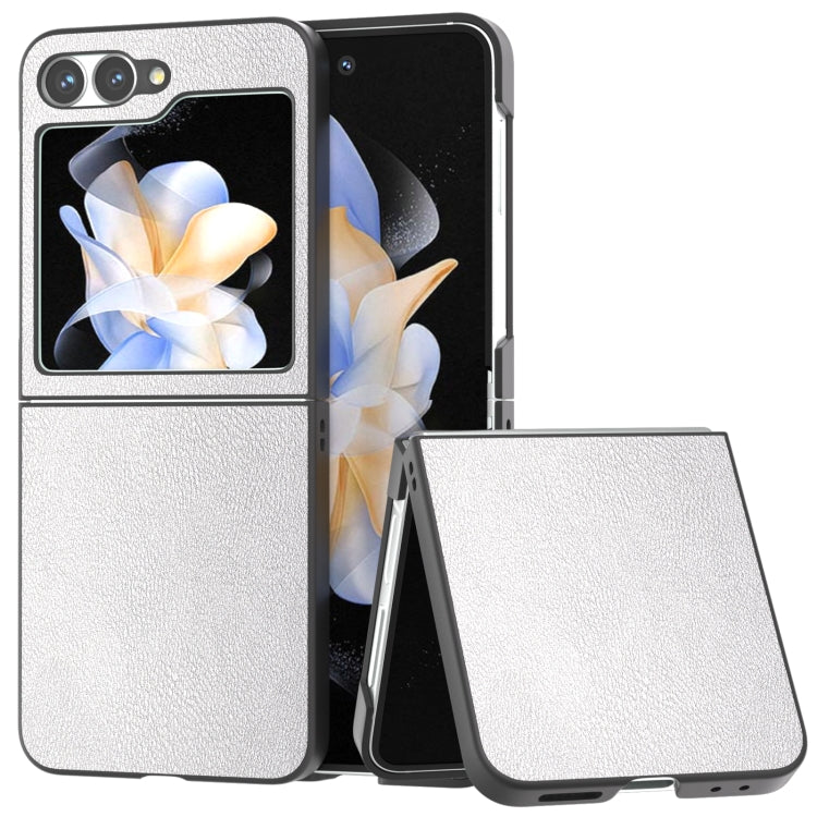 PU Leather Black Frame Full Coverage Phone Case, For Samsung Galaxy Z Flip6 / Flip7 FE, For Samsung Galaxy Z Fold6