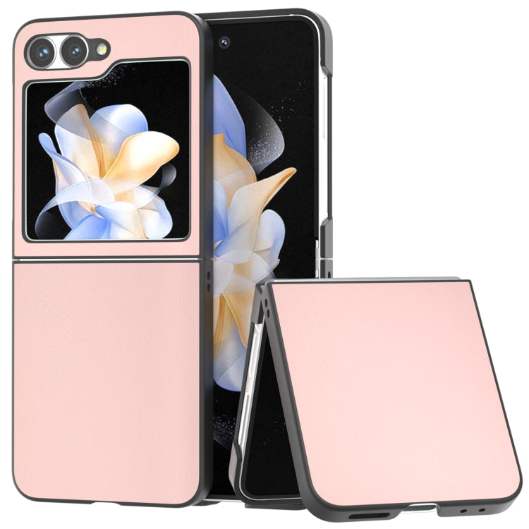 PU Leather Black Frame Full Coverage Phone Case, For Samsung Galaxy Z Flip6 / Flip7 FE, For Samsung Galaxy Z Fold6