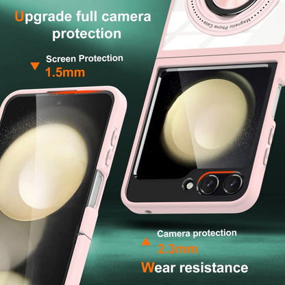 Magnetic Rotating Ring Holder Phone Case, For Samsung Galaxy Z Flip6 / Flip7 FE, For Samsung Galaxy Z Flip5