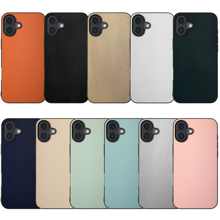 PU Leather Black Frame Full Coverage Phone Case