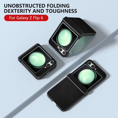 Three Parts Skin Feel PU Leather Full Coverage Phone Case, For Samsung Galaxy Z Flip6 / Flip7 FE