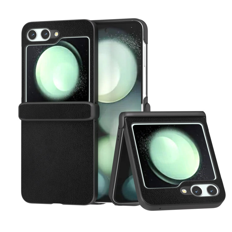 Three Parts Skin Feel PU Leather Full Coverage Phone Case, For Samsung Galaxy Z Flip6 / Flip7 FE