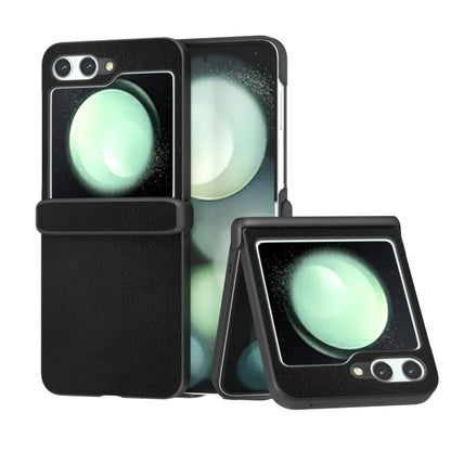 Three Parts Skin Feel PU Leather Full Coverage Phone Case, For Samsung Galaxy Z Flip6 / Flip7 FE