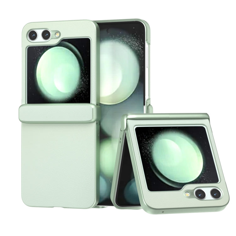 Three Parts Skin Feel PU Leather Full Coverage Phone Case, For Samsung Galaxy Z Flip6 / Flip7 FE