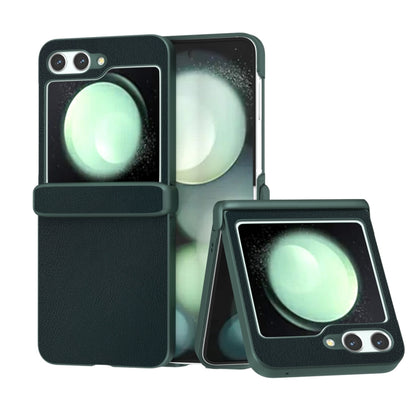 Three Parts Skin Feel PU Leather Full Coverage Phone Case, For Samsung Galaxy Z Flip6 / Flip7 FE