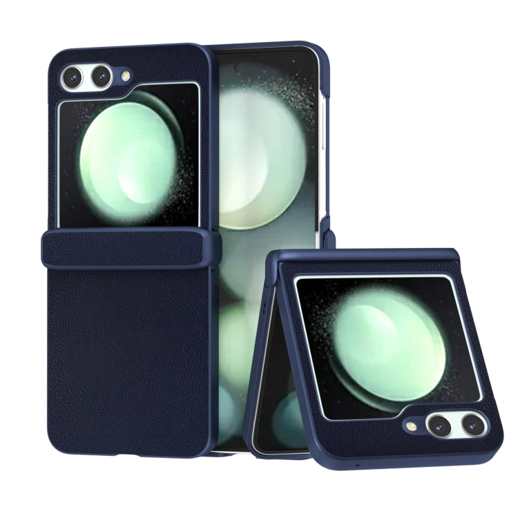 Three Parts Skin Feel PU Leather Full Coverage Phone Case, For Samsung Galaxy Z Flip6 / Flip7 FE