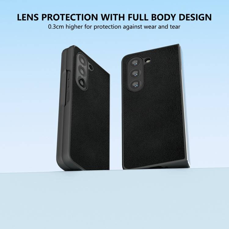 Skin Feel PU Leather Full Coverage Phone Case, For Samsung Galaxy Z Fold6