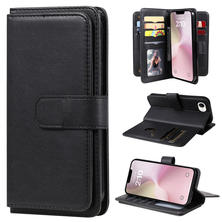 Multi-Function Wallet 10 Card Slots Leather Phone Case