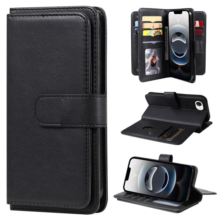 Multi-Function Wallet 10 Card Slots Leather Phone Case, For iPhone 18 Pro / 17 Pro, For iPhone 18 Pro Max / 17 Pro Max, For iPhone 17e / 16e, For iPhone 17