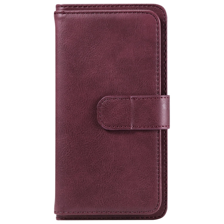 Multi-Function Wallet 10 Card Slots Leather Phone Case