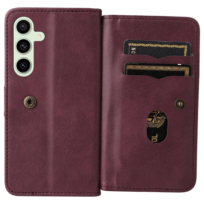 Multi-Function Wallet 10 Card Slots Leather Phone Case