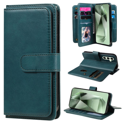 Multi-Function Wallet 10 Card Slots Leather Phone Case