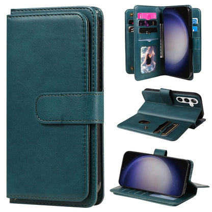 Multi-Function Wallet 10 Card Slots Leather Phone Case