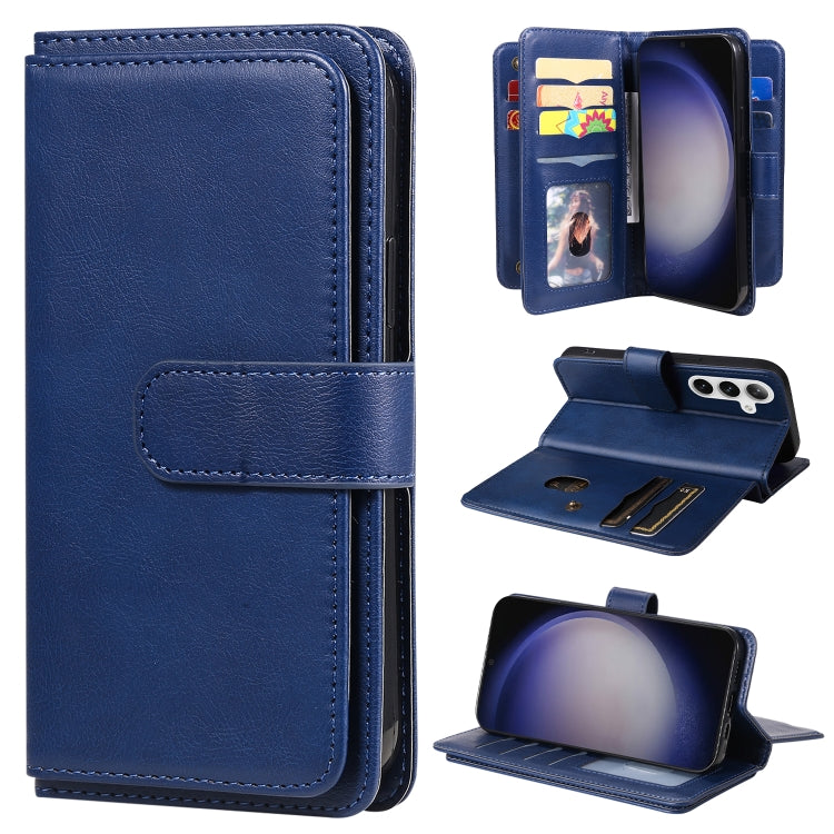 Multi-Function Wallet 10 Card Slots Leather Phone Case