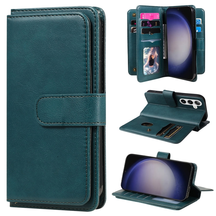 Multi-Function Wallet 10 Card Slots Leather Phone Case