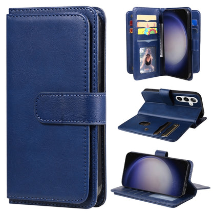 Multi-Function Wallet 10 Card Slots Leather Phone Case
