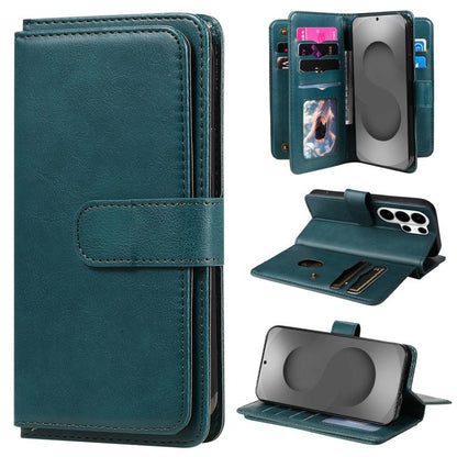 Multi-Function Wallet 10 Card Slots Leather Phone Case