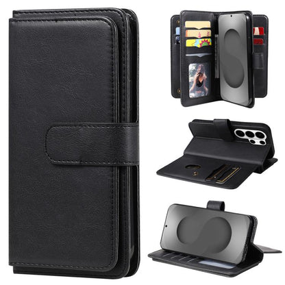 Multi-Function Wallet 10 Card Slots Leather Phone Case