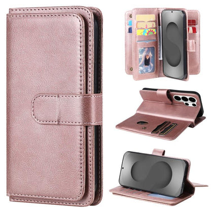 Multi-Function Wallet 10 Card Slots Leather Phone Case