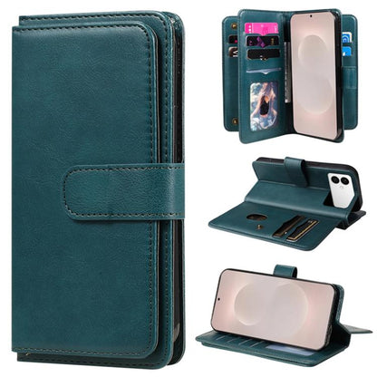 Multi-Function Wallet 10 Card Slots Leather Phone Case