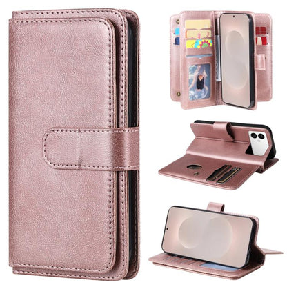 Multi-Function Wallet 10 Card Slots Leather Phone Case
