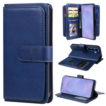 Multi-Function Wallet 10 Card Slots Leather Phone Case