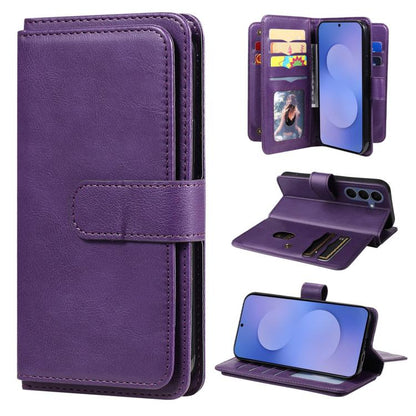 Multi-Function Wallet 10 Card Slots Leather Phone Case, For Galaxy S26 FE 5G, For Galaxy S26 Edge 5G, For Galaxy S26 Ultra 5G, For Galaxy S26 5G