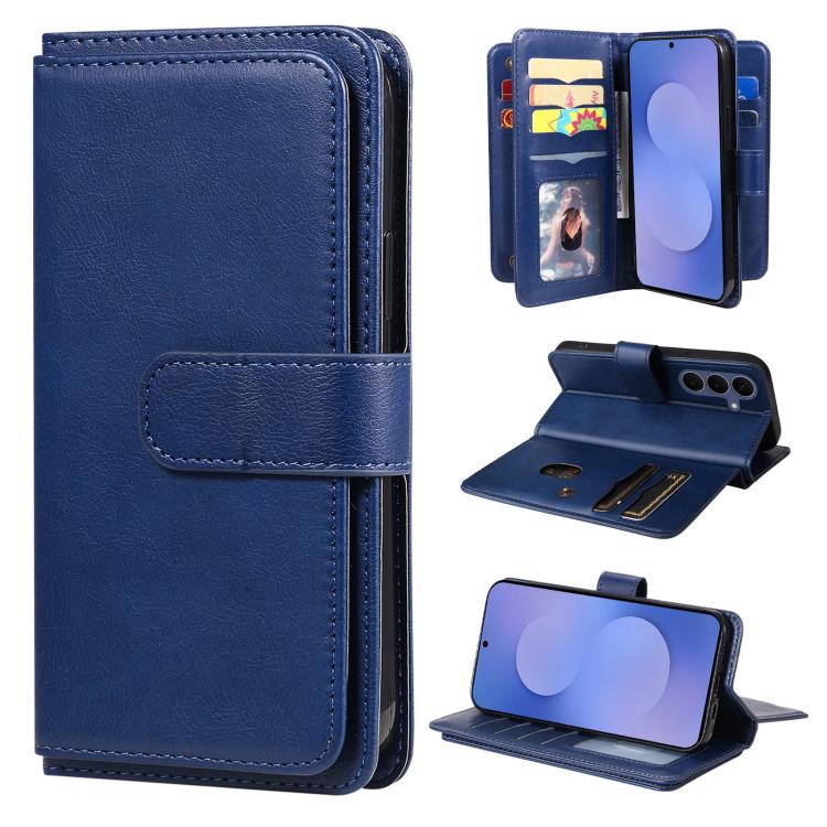 Multi-Function Wallet 10 Card Slots Leather Phone Case, For Galaxy S26 FE 5G, For Galaxy S26 Edge 5G, For Galaxy S26 Ultra 5G, For Galaxy S26 5G