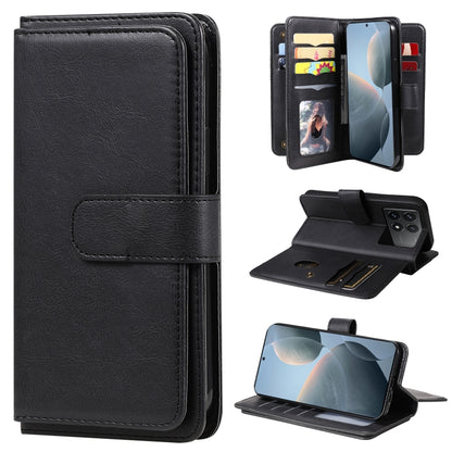 Multi-Function Wallet 10 Card Slots Leather Phone Case
