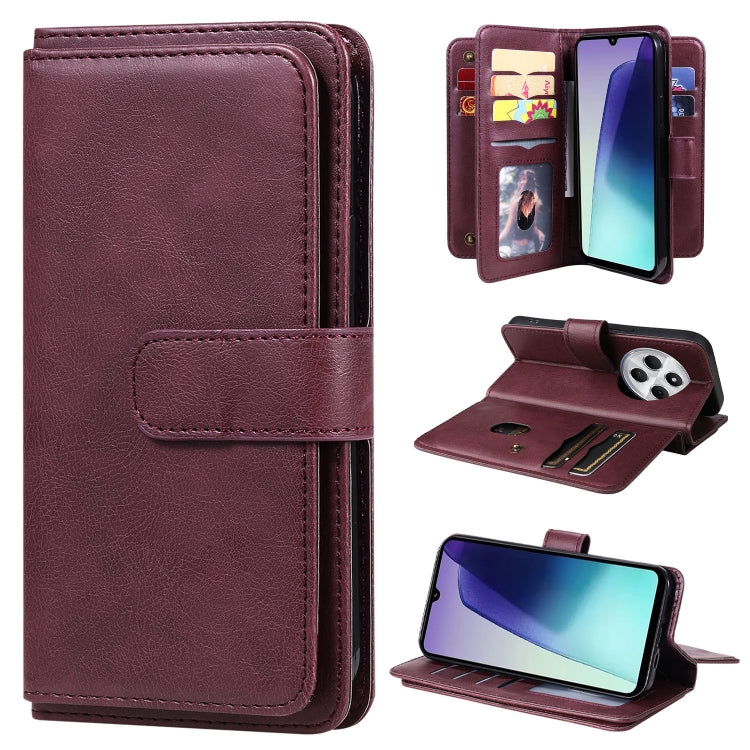 Multi-Function Wallet 10 Card Slots Leather Phone Case