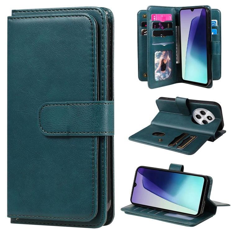 Multi-Function Wallet 10 Card Slots Leather Phone Case