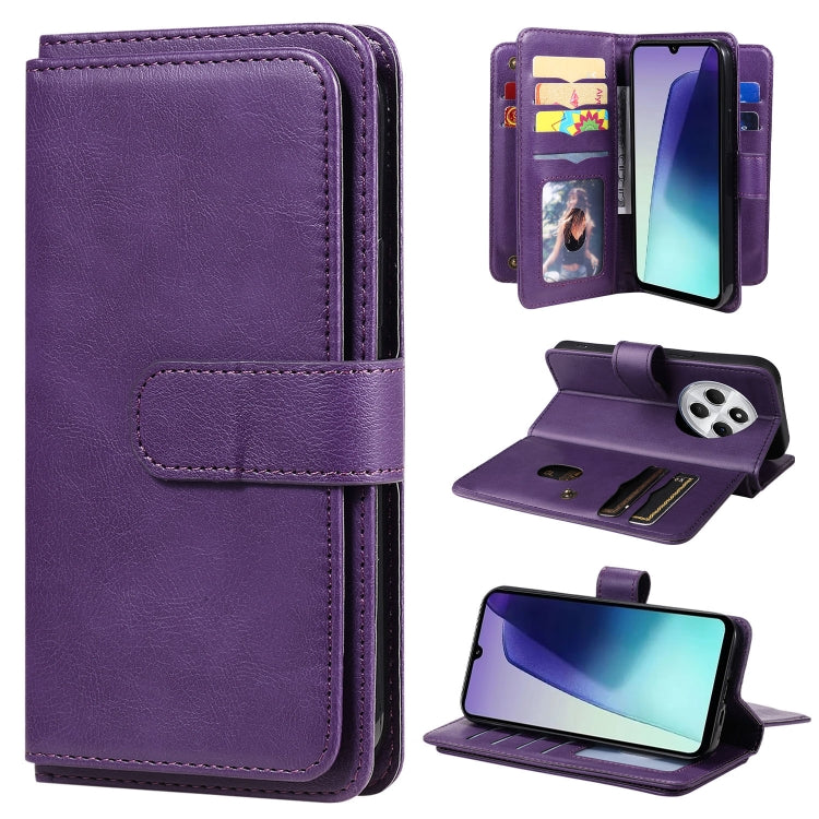 Multi-Function Wallet 10 Card Slots Leather Phone Case