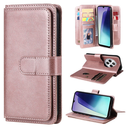Multi-Function Wallet 10 Card Slots Leather Phone Case