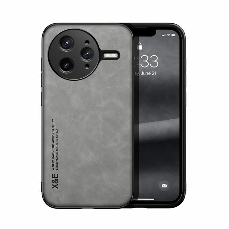 Skin Feel Magnetic Leather Back Phone Case