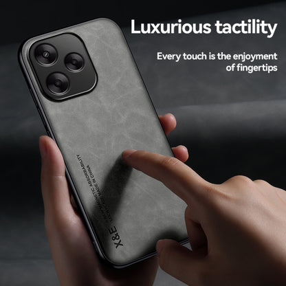 Skin Feel Magnetic Leather Back Phone Case