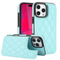 Double Buckle Rhombic PU Leather Phone Case, For iPhone Air, For iPhone 16 Pro Max, For iPhone 16 Pro