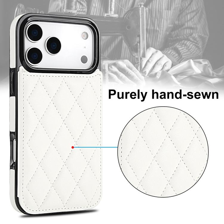 Double Buckle Rhombic PU Leather Phone Case