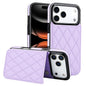 Double Buckle Rhombic PU Leather Phone Case