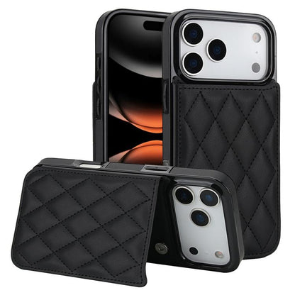 Double Buckle Rhombic PU Leather Phone Case